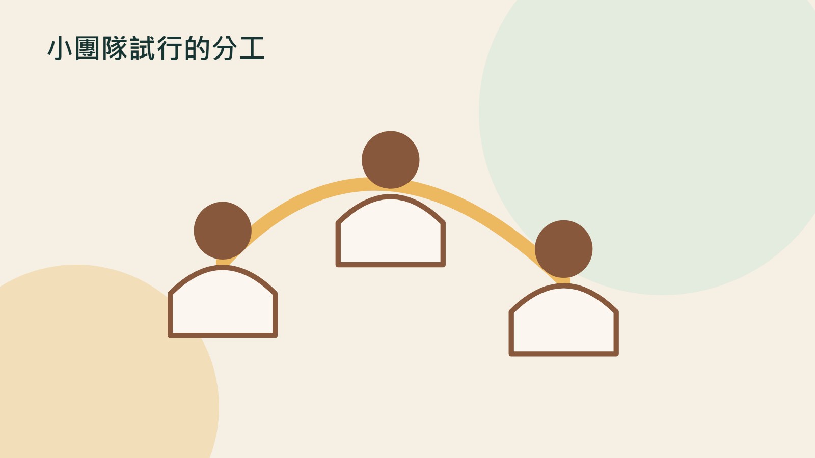小團隊試行的分工的原創插畫,以文件、裝置與流程等物件呼應帳號與管理;非產品介面。