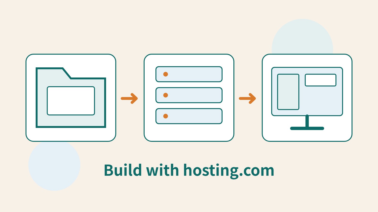 An original illustration connecting old reference documents, hosting and a new website screen.