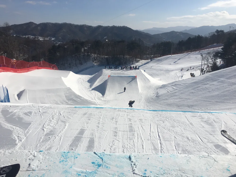 2018 年冬奧期間 Phoenix 平昌雪場的雪道與場館
